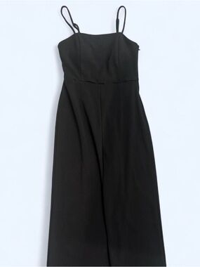 miami Black Spaghetti-Strap Jumpsuit